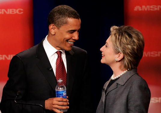 Barak obama et hillary clinton