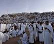 Les pélerins sur le mont Arafat ce dimanche