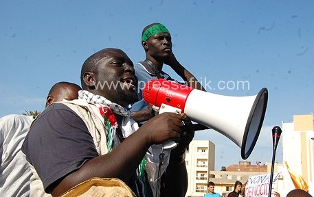 Mouhamadou Barro journaliste et membre de l'AEEMS en action