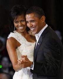 Barack Obama et sa femme en soirée (Copyright © 2009 Reuters)