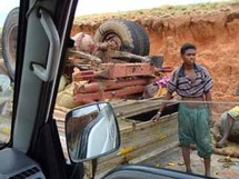 Image d'archive d'un accident dans la brousse (photo: APS)