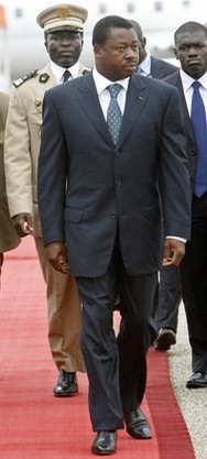 Le président de la République Togo, Faure Eyadéma