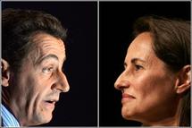 Les deux adversaires de la scène politique française, Sarkozy et Ségolène (Photo: desirsdavenir.unblog.fr)