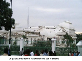 le palais présidentiel haitien touché