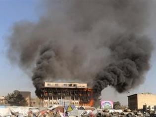 Plusieurs explosions à Kaboul ce 18 janvier 2010. AFP/Shah Marai