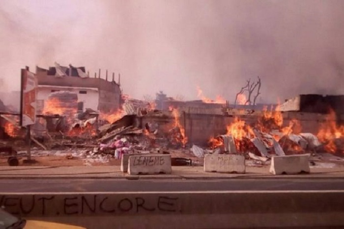 Parc Lambaye de Pikine: un court-circuit à l’origine d’un nouvel incendie