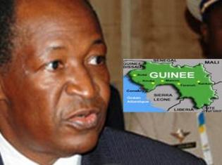 Blaise Compaoré, médiateur de la crise en Guinée.