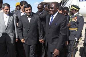 Zimbabwe :Ahmadinejad à Harare: "L'Iran et le Zimbabwe sont deux pays qui persévèrent à défendre leur souveraineté et leur liberté"