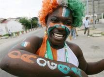 Les supporters ivoiriens en Afrique du Sud pour soutenir les Eléphants face au Portugal.