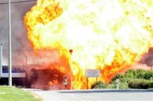 Explosion d’un camion chargé de bouteilles de gaz: Trois blessés et d'important dégâts matériels 