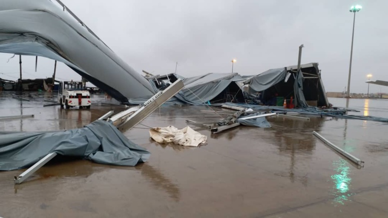 Images - L'AIBD inondée après les premières pluies à Dakar, Air Sénégal Sa enregistre des dégâts