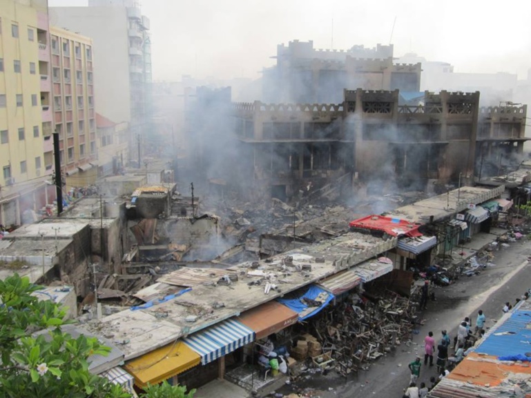 Marché Petersen : les victimes de l'incendie demandent à l’Etat de déguerpir tout le monde