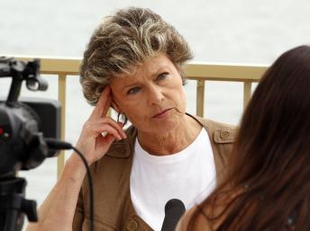 Anne Mansouret, la mère de Tristane Banon, en août 2011 à l'université d'été du PS à La Rochelle.