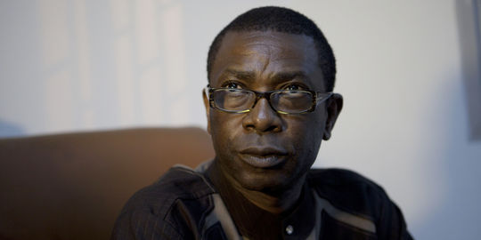 Youssou N'Dour, le 28 janvier 2012, à Dakar.AFP/JULIEN TACK