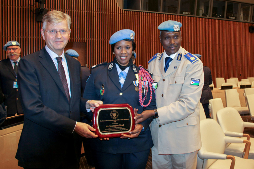 Vidéo : le message de Seynabou Diouf, la lauréate du Prix de la policière de l'ONU, pour les femmes