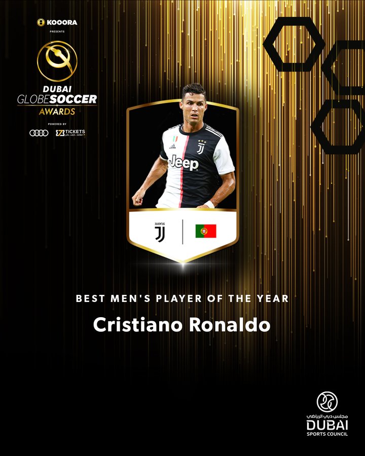 #Globe_Soccer_Awards - Cristiano Ronaldo élu joueur de l'année