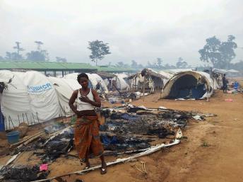 Le Camp de Nahibly, à Duékoué, le 20 juillet 2012.