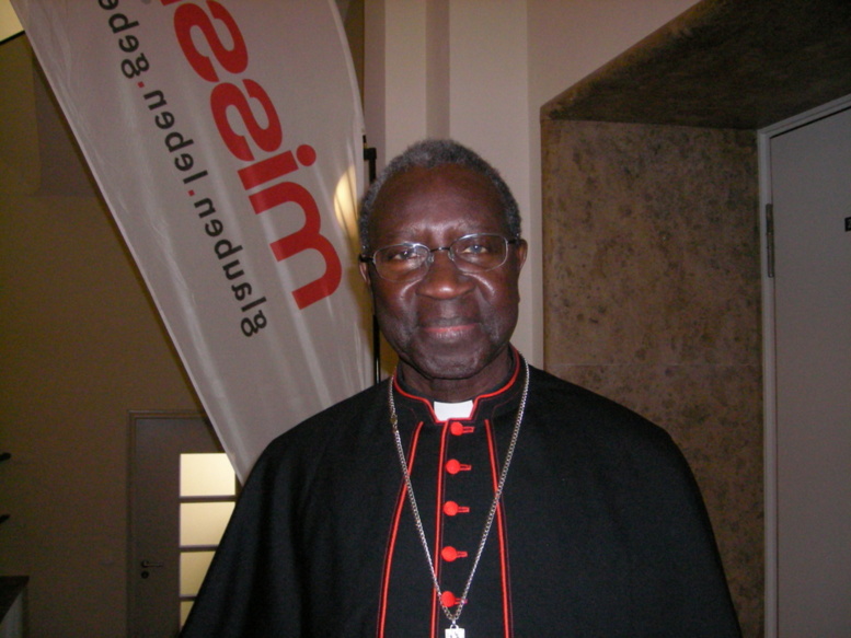 Le Cardinal Theodore Adrien Sarr à Bamberg -Allemagne Octobre 2011      © Dr. P.Herzberger-Fofana