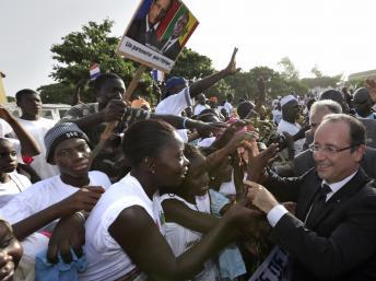 François Hollande sur l'île de Gorée (Sénégal), le 12 octobre 2012.