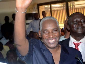 Bakary Fofana juste après son élection, le 1er novembre 2012 à Conakry.