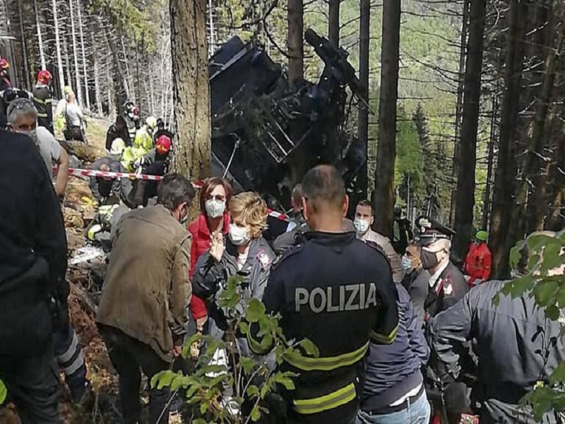 Italie: douze morts dans un accident de téléphérique à Stresa