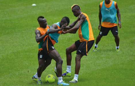 Entrainement des Eléphants: encore de la tension entre joueurs