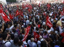 Manifestation anti-Ennahda à Tunis, Tunisie, le 23 octobre 2013. REUTERS/Zoubeir Souissi