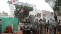 Entrée du camp militaire de Kati, près de Bamako, Mali, le 3 octobre 2013. AFP PHOTO/HABIBOU KOUYATE