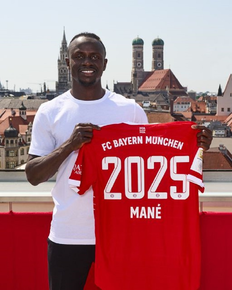 Le Bayern Munich présente officiellement sa nouvelle recrue Sadio Mané