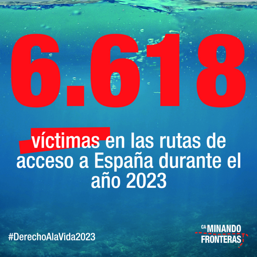 En 2023, les vagues migratoires vers l’Espagne ont fait 6618 victimes, selon l’ONG Caminando Frontera