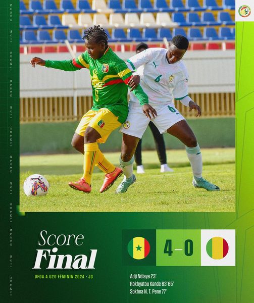 Tournoi UFOA/A U20 féminin : le Sénégal fait carton plein, la Guinée-Bissau passe, Mali et Gambie éliminés