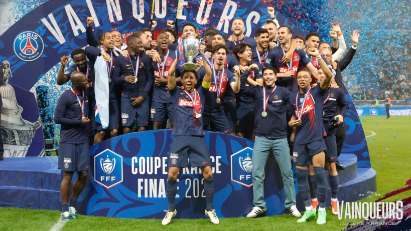 Foot :  le PSG bat l’OL et s’adjuge une 15e Coupe de France