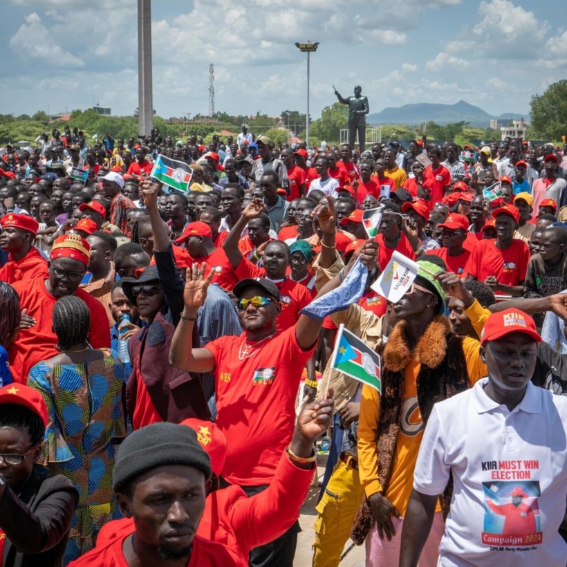 Soudan du Sud: des milliers de personnes participent à un meeting en soutien à Salva Kiir