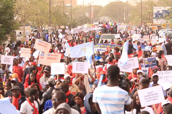 Ziguinchor : les travailleurs des collectivités territoriales ont tenu leur marche