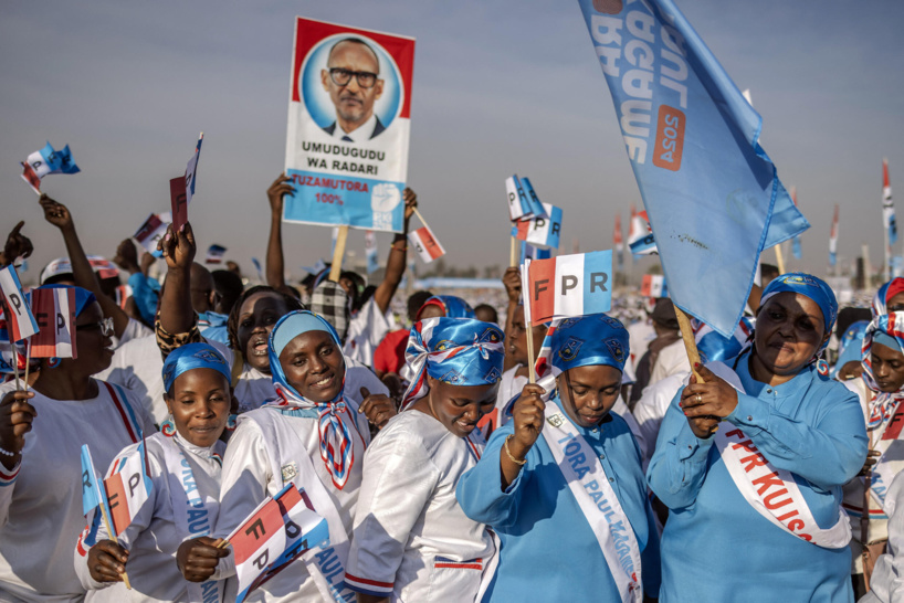 Élections au Rwanda: Paul Kagame confiant lors de son dernier meeting avant la présidentielle