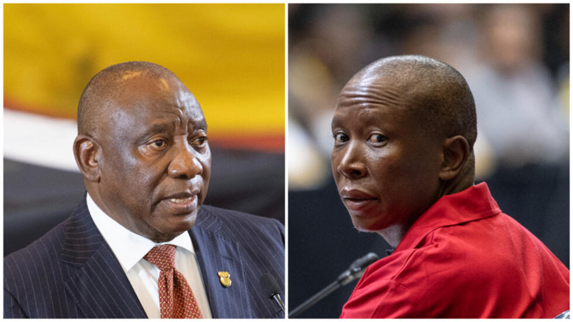 Afrique du Sud: passe d’armes entre le président Cyril Ramaphosa et l’opposant Julius Malema