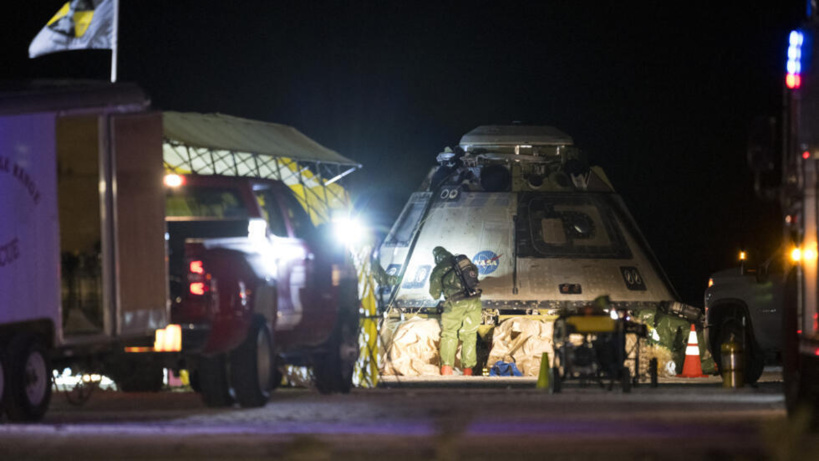 Espace: la capsule Starliner de Boeing réussit son retour sur terre malgré des incertitudes