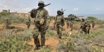 Des soldats de l'Amisom, en Somailie, le 5 octobre 2014 © Tobin Jones/AP/SIPA