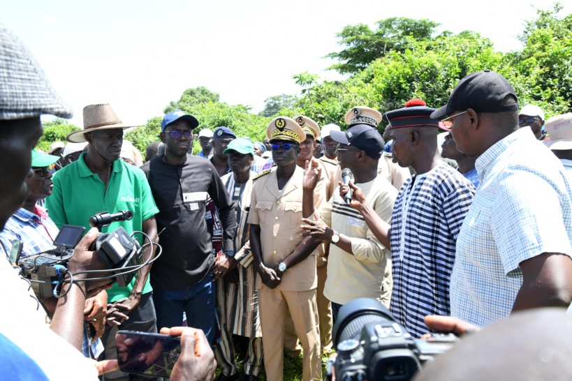 Tournée agricole dans le Kassa : le roi de Mlomp Sibilé Sambou bénit Mabouba Diagne