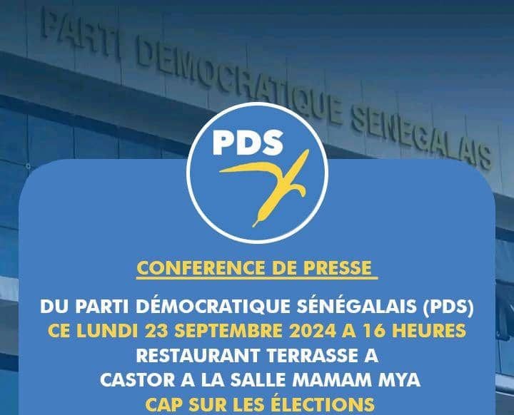 "Conférence de presse du PDS lundi 23 septembre" : le porte-parole du parti dément et invite à plus de vigilance