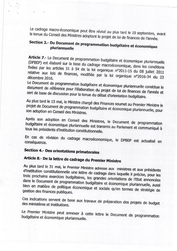 Carnage financier : voici la preuve que le ministre Cheikh Diba «n'a aucune responsabilité directe sur les chiffres évoqués» (Documents)