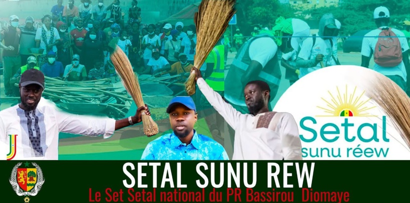 Journée de nettoyage « Setal Sunu Rew » : Sonko et Diomaye attendus respectivement à Ziguinchor et Mbour