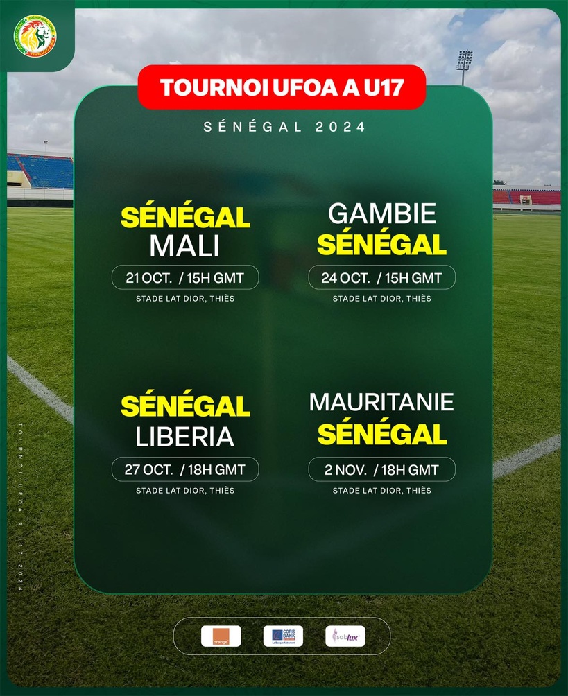 Tournoi UFOA-A U17 : réaménagement du calendrier des "Lionceaux" après la disqualification de trois équipes