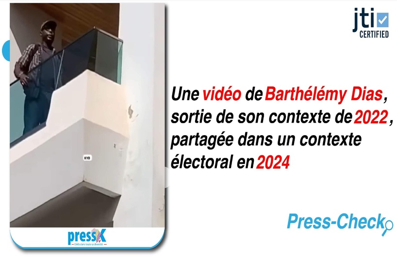 Press-Check: une vidéo de Barthélémy Dias, sortie de son contexte de 2022, partagée dans un contexte électoral en 2024