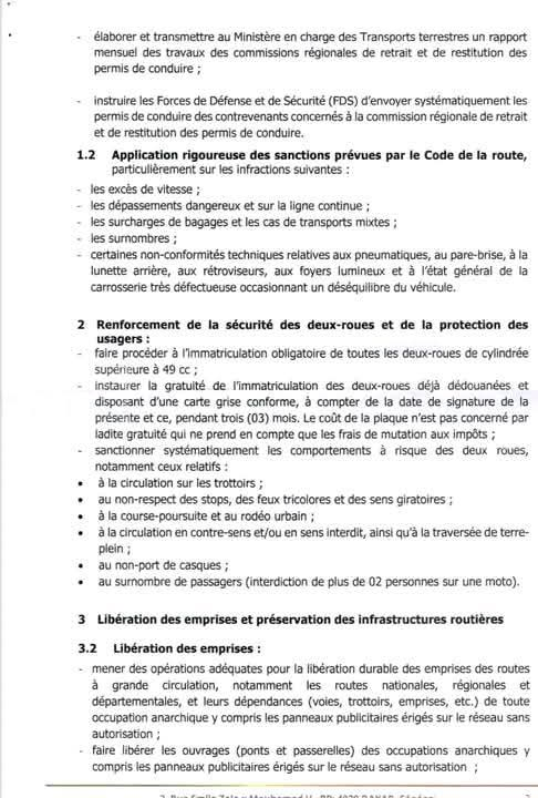 Modernisation des transports : Le Sénégal adopte des mesures conservatoires pour renforcer la sécurité