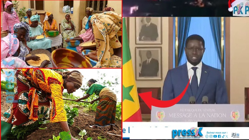 Adresse à la nation : le Président Diomaye rend hommage aux femmes du Sénégal