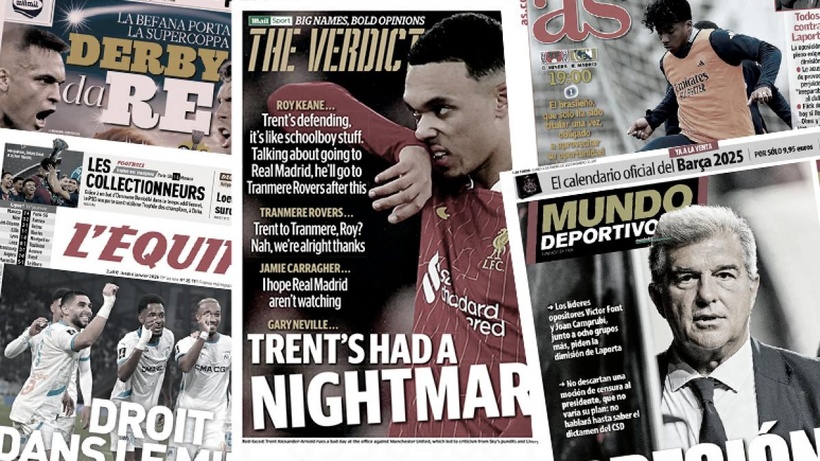 Trent Alexander-Arnold se fait humilier par la presse anglaise, le président du Barça est sur la sellette