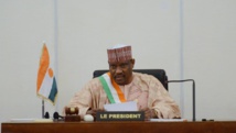 Hama Amadou, à l'époque où il était président du Parlement du Niger, le 6 novembre 2013 à Niamey. © AFP PHOTO / ISSOUF SANOGO