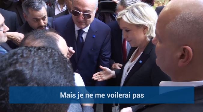 VIDEO Marine Le Pen Refuse De Porter Le Voile à Beyrouth