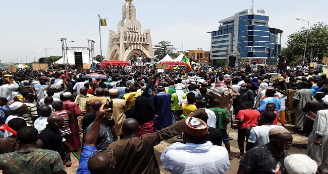 Rassemblement du M5 à Bamako pour «fêter la victoire du peuple malien»